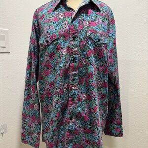 Wrangler Floral Multicolor Men’s Button Up Shirt